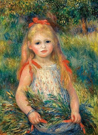 ÍMÃ MENINA COM AS ESPIGAS - PIERRE AUGUSTE RENOIR