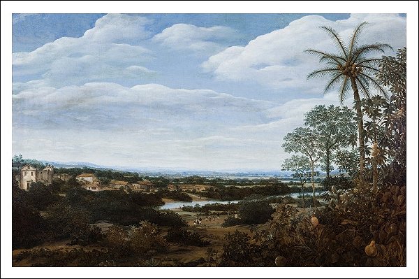 CARTÃO-POSTAL PAISAGEM COM JIBOIA - FRANS POST