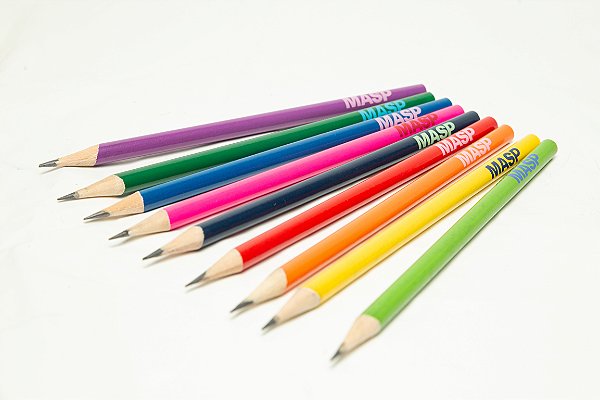 LAPIS MASP SEM BORRACHA - COLORIDO