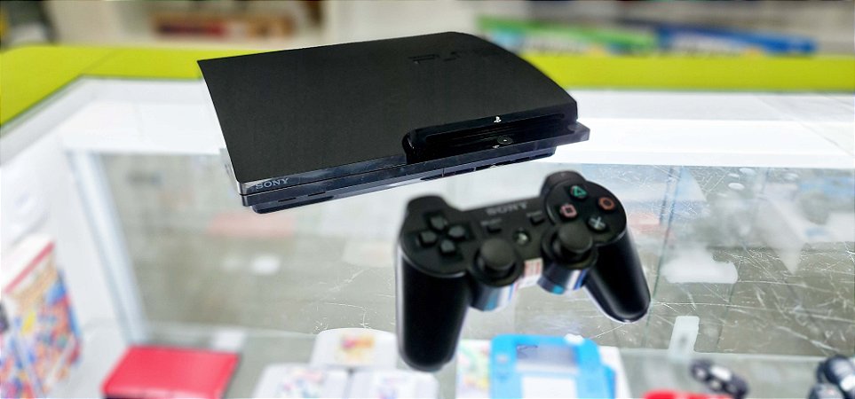 PlayStation 3 - Slim - 160 gb - Seminovo + 3 *Jogos Seminovos à sua escolha