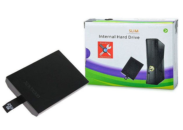 Hd Xbox 360 - 250GB -  Interno Modelo Slim e Super Slim - Novo