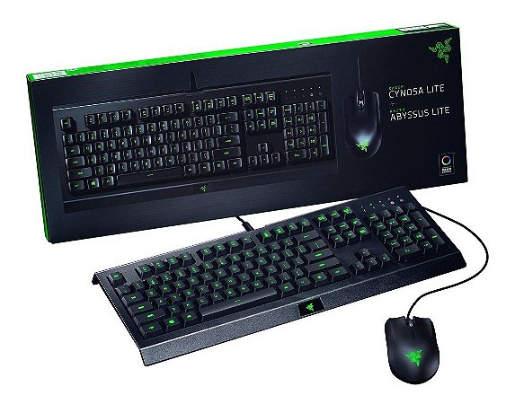 Teclado Razer cynosa lite + mouse abyssus lite - RAZER - Trocagame by  Rocklaser - Video Games Novos e seminovos com garantia. Entrega para todo o  Brasil