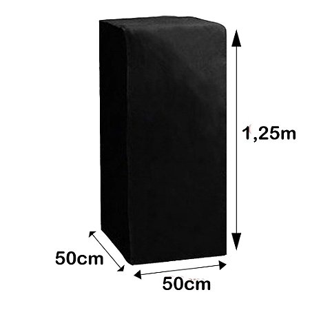 Capa para Som Torre Medida 1,25m de Altura, 50cm largura e 50cm profundidade