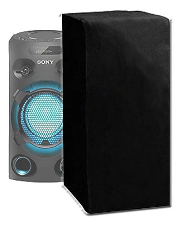 Capa para Som Torre Sony Mhc V02 Preta Impermeável