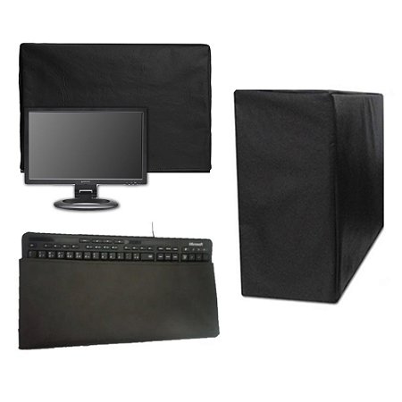 Capa Kit Pc sob Medida Monitor 52cm L 39cm A 8cm P CPU 36cm A 18cm L 29cm P Estabilizador 14cm L 17cm P 9cm A Teclado: 41cm  21cm