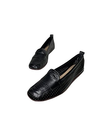 MOCASSIM DG PRETO FUROS