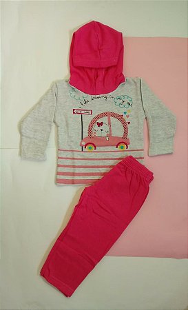 conjunto moletom feminino bebe