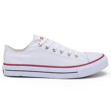 all star branco de lona