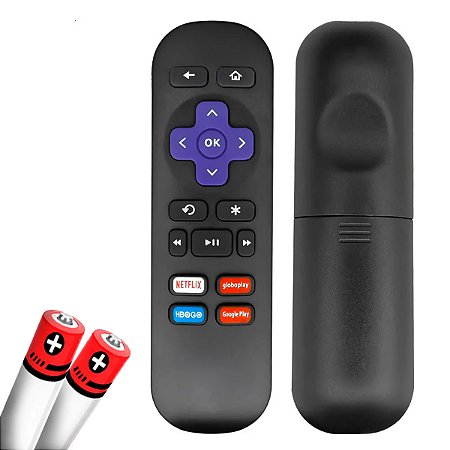 Controle Remoto Roku Compatível 3930MX 3910X 3930R com Pilhas Inclusas e Pronto para Uso