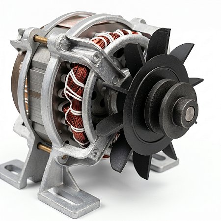 Motor para Tanquinho de Cimento e Azulejo 10kg a 13kg 1/4 HP Eixo 12mm com Rolamento