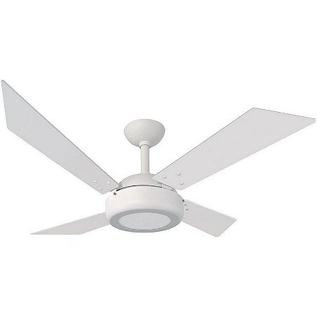 Ventilador de Teto Infinity Tek 1043 Premium Branco 4 Pás Luminária LED