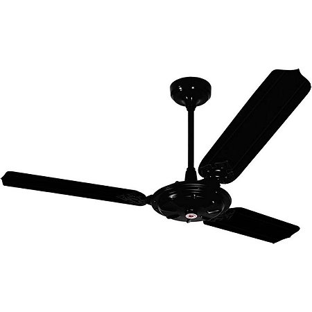 Ventilador de Teto Venti Delta New Comercial Eco Preto 03 pás em Aço