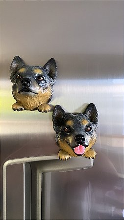 Dupla de Imã de geladeira Blue Heeler