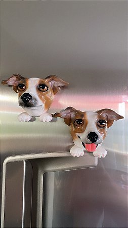 Dupla de Imã de geladeira Galgo
