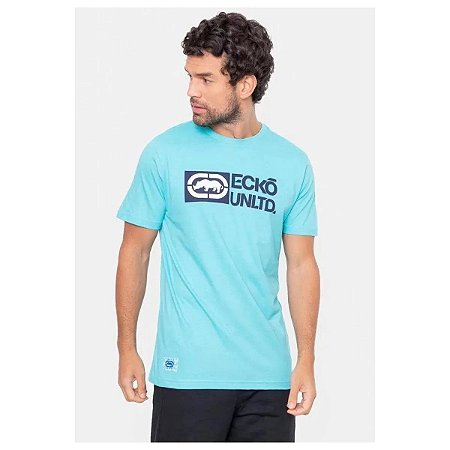 Camiseta Ecko Unltd Masculina Azul Claro Surf Street Camisetas