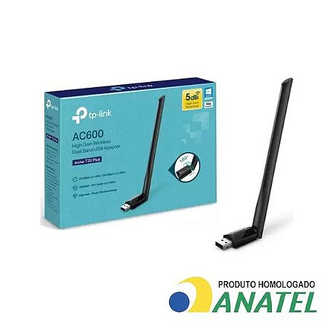 TP-Link Adaptador USB WiFi AC600 Archer T2U Plus