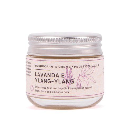 Desodorante Creme Lavanda e Ylang ylang - Prema 30g - Nova fórmula