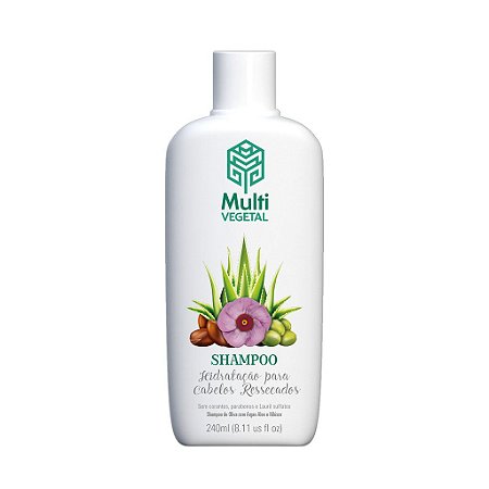 Shampoo de Oliva com Argan para Cabelos ressecados - Multi Vegetal 240ml