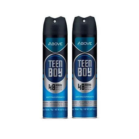 2 Desodorantes Aerosol Above Teen Boy 150ml Original