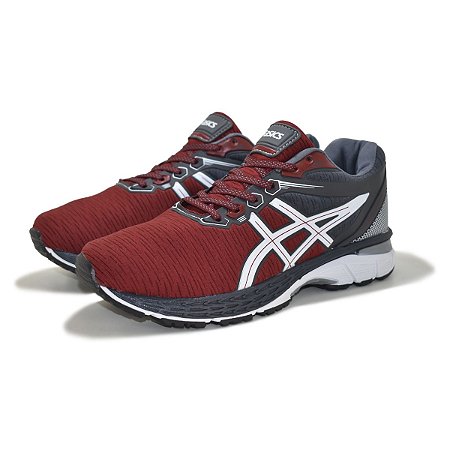 tenis asics masculino vermelho