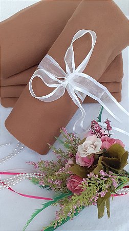 Malha Cotton 10% Caramelo (Medida de Meio Metro tubular (50cm x 90cm))