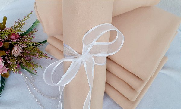 Malha Cotton 10% Cor Pele (Medida 50cm (MEIO METRO) x 90cm tubular)