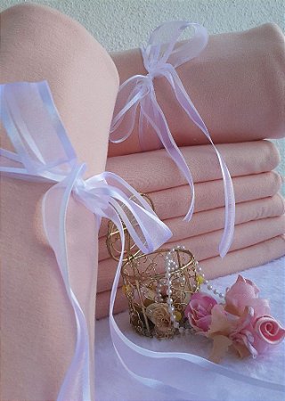 Malha Cotton 10% Salmão Rosado(Medida de Meio Metro tubular (50cm x 90cm))