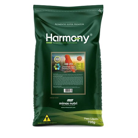 Harmony HB 23 Red Nutrition Farinhada para Canários Vermelhos 700g val.1/9/24