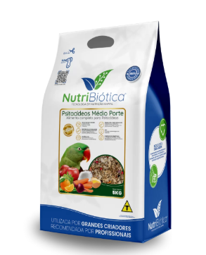 Nutribiótica Super Premium Psitacídeos Médio Porte