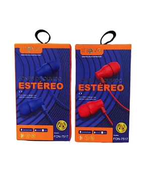 FONE DE OUVIDO ESTÉREO COM MICROFONE