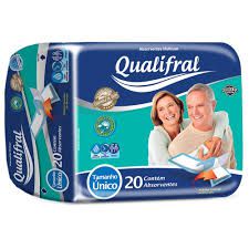 Absorvente Geriátrico Qualifral Com 20 Unidades