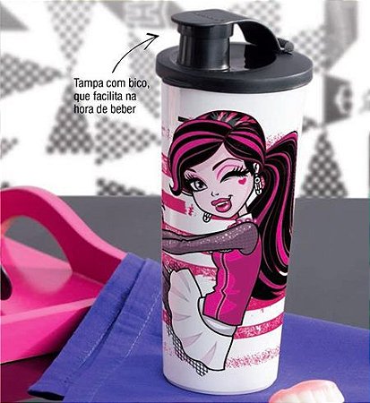 Tupperware Copo Monster High 470ml Com Bico