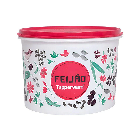 Tupperware Caixa de Feijão Floral 2kg