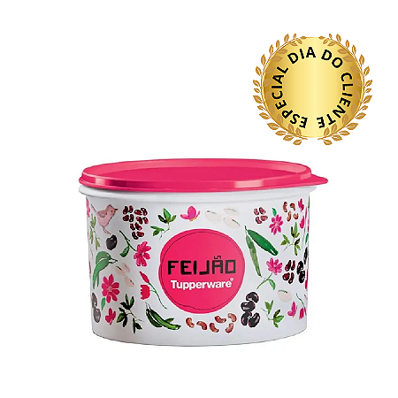 Tupperware Caixa de Feijão Floral 2kg