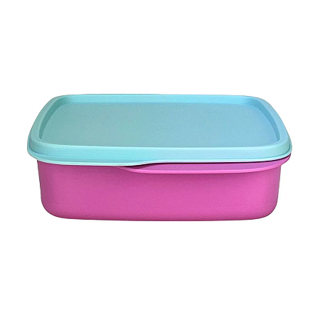 Tupperware Basic Line 550ml Com Divisórias Rosa Tutu