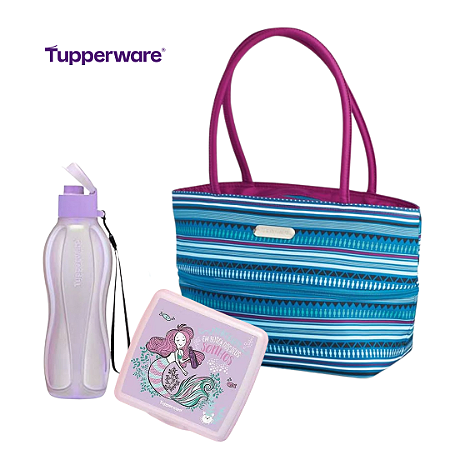 Tupperware Kit Sereia com Bolsa 3 Pecas