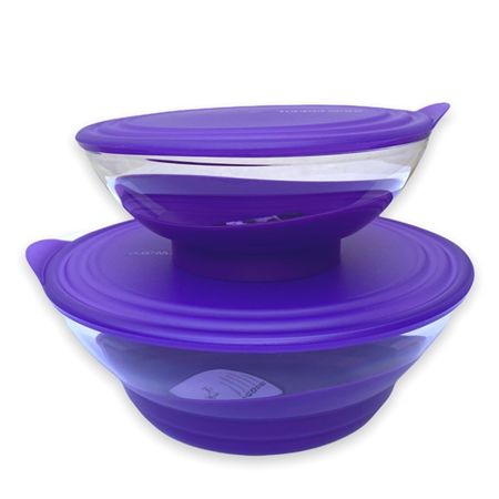 Tupperware Kit Tigela Elegância Policarbonato Lilás