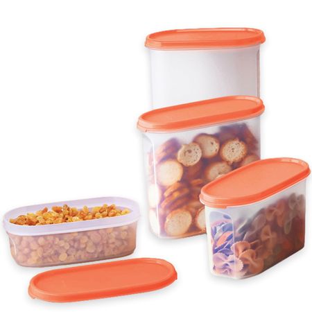 Tupperware Kit Modular Oval 4 Pecas