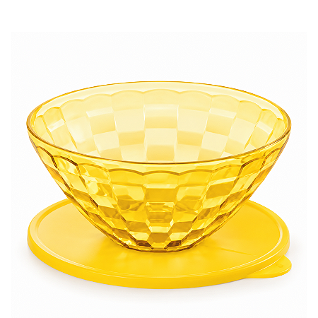 Tupperware Tigela Prisma 2 Litros Policarbonato Amarela