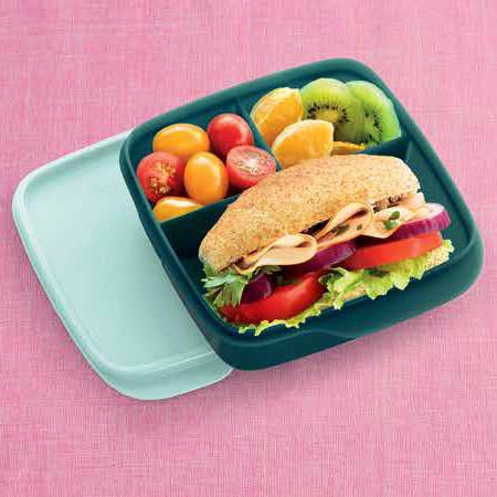 Tupperware® Basic Line 550ml Com Divisórias Verde Mistério