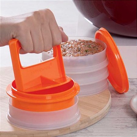 Tupperware Burguer Express Laranja