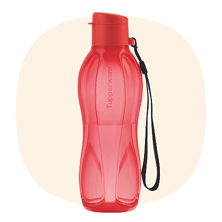 Tupperware Eco Garrafa Plus 500ml Fire Vermelha