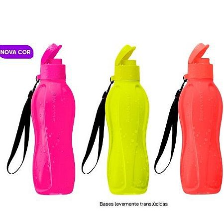 Tupperware Kit Eco Garrafas Neon 500ml 3 Pecas