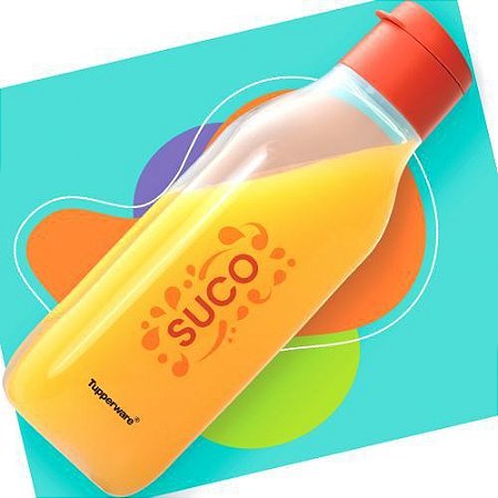 Tupperware Eco Garrafa Suco Quadrada Plus 1 Litro