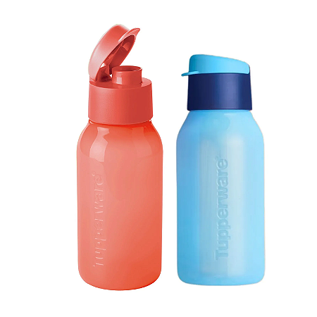 Tupperware Eco Garrafa Plus 350ml Azul e Guava