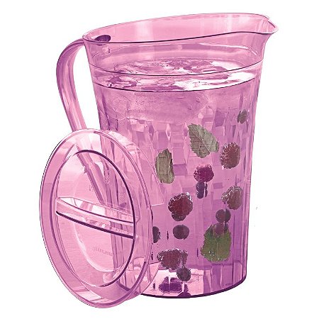 Tupperware Jarra Prisma Policarbonato 2 Litros Rosa Claro