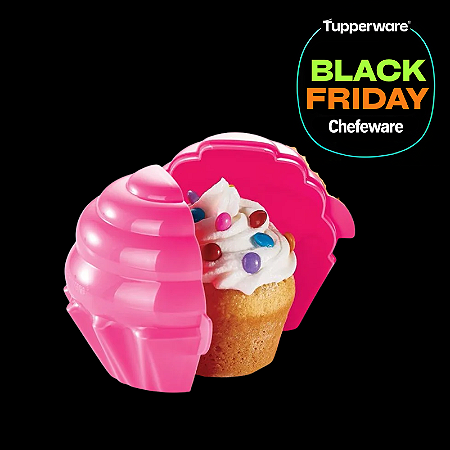 Tupperware Tupper CupCake Rosa