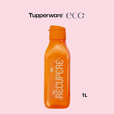 Tupperware Eco Garrafa Quadrada Recupere 1 Litro