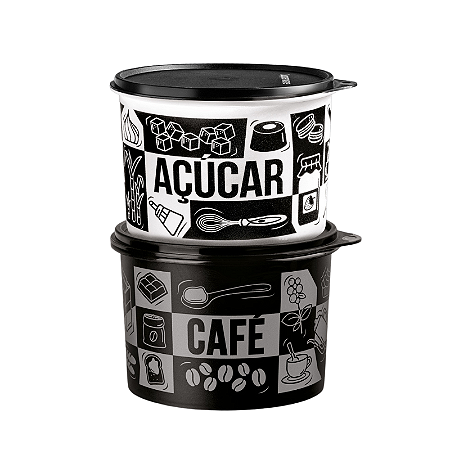 Tupperware Caixa Café e Açúcar Pop Box 2 Pecas