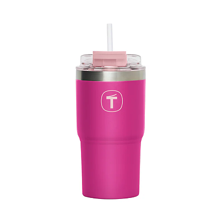 Tupperware® Copo Térmico Big T com Canudo 630ml Rosa Pink